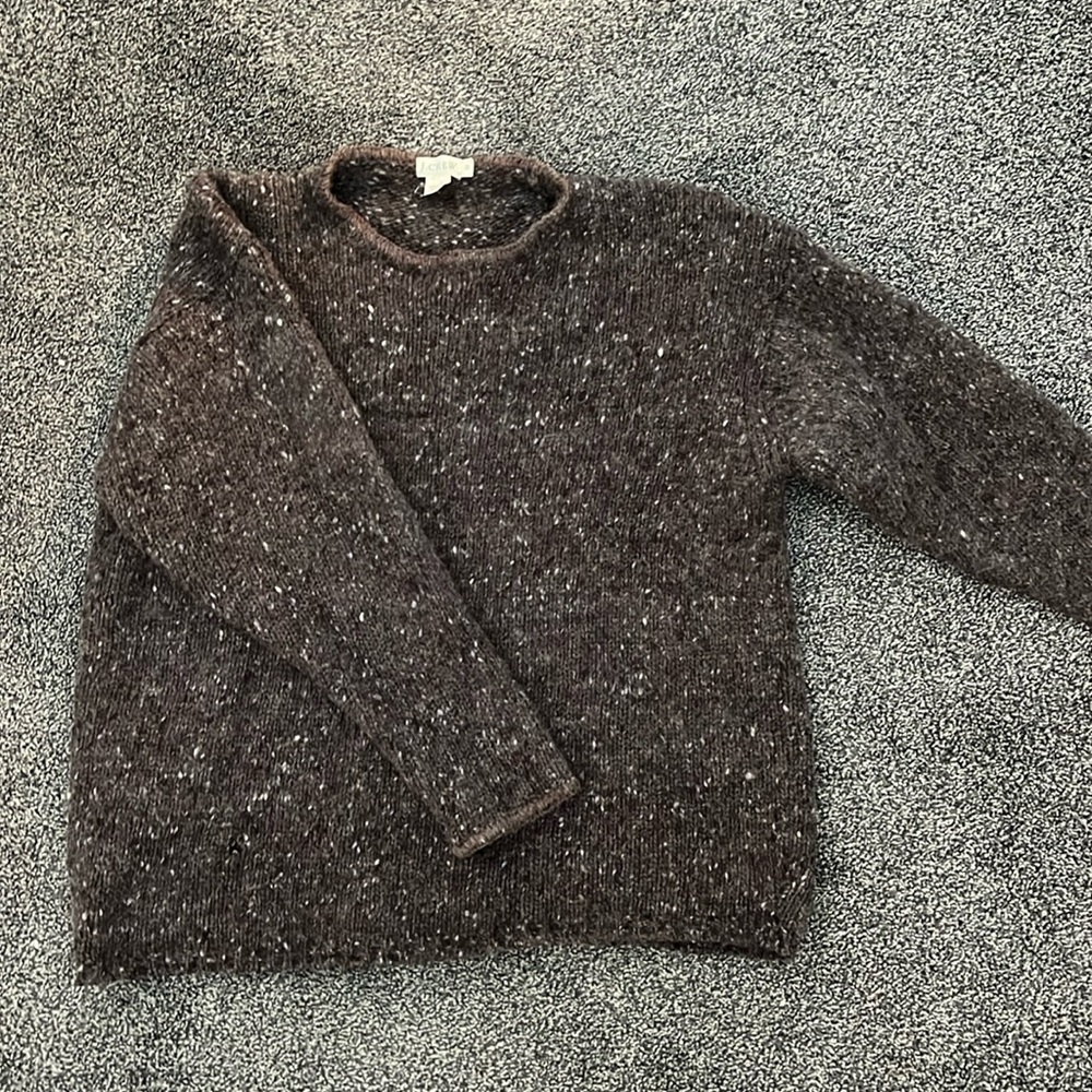 Vintage THICK J. Crew 100% wool marl sweater, size M